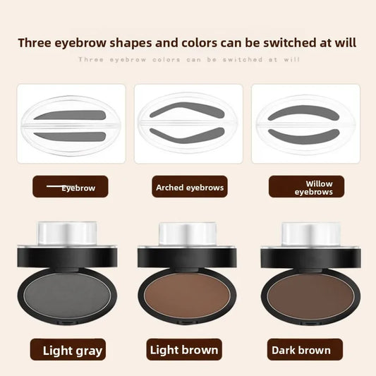 Make-up-Tool für perfekte Augenbrauenform, schnelles Make-up, Augenbrauenpuder-Palette, Augenbrauenstempel, Augenbrauenpuderstempel, Augenbrauensiegelstempel