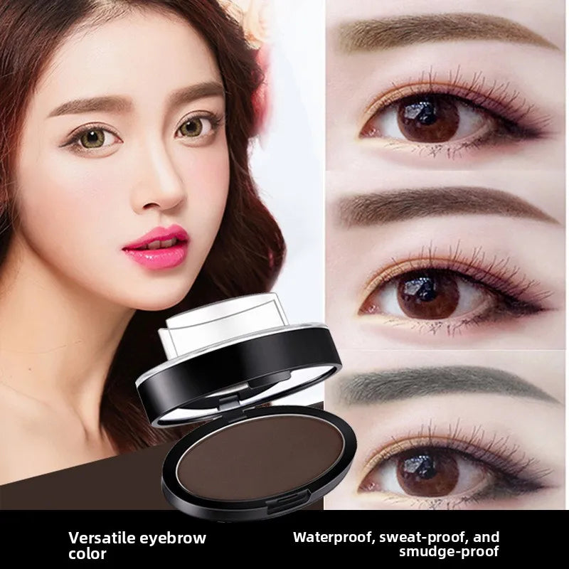 Make-up-Tool für perfekte Augenbrauenform, schnelles Make-up, Augenbrauenpuder-Palette, Augenbrauenstempel, Augenbrauenpuderstempel, Augenbrauensiegelstempel
