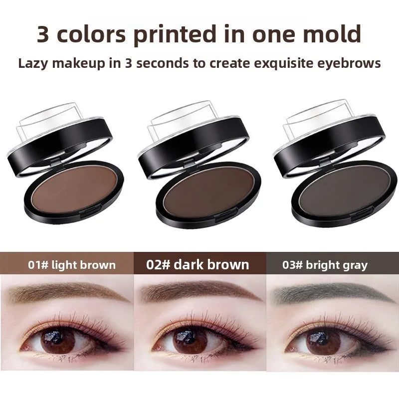 Make-up-Tool für perfekte Augenbrauenform, schnelles Make-up, Augenbrauenpuder-Palette, Augenbrauenstempel, Augenbrauenpuderstempel, Augenbrauensiegelstempel